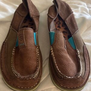 Ariat Women’s Brown and Teal Loafers